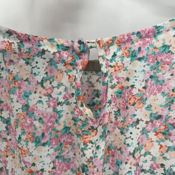 Faithfull the Brand Women's Beline Midi Dress Vionette Floral Pink sz XL/US 10 - Picture 10 of 12